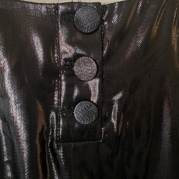 Madison Marcus Black Metallic Silk Top XS - Picture 6 of 6